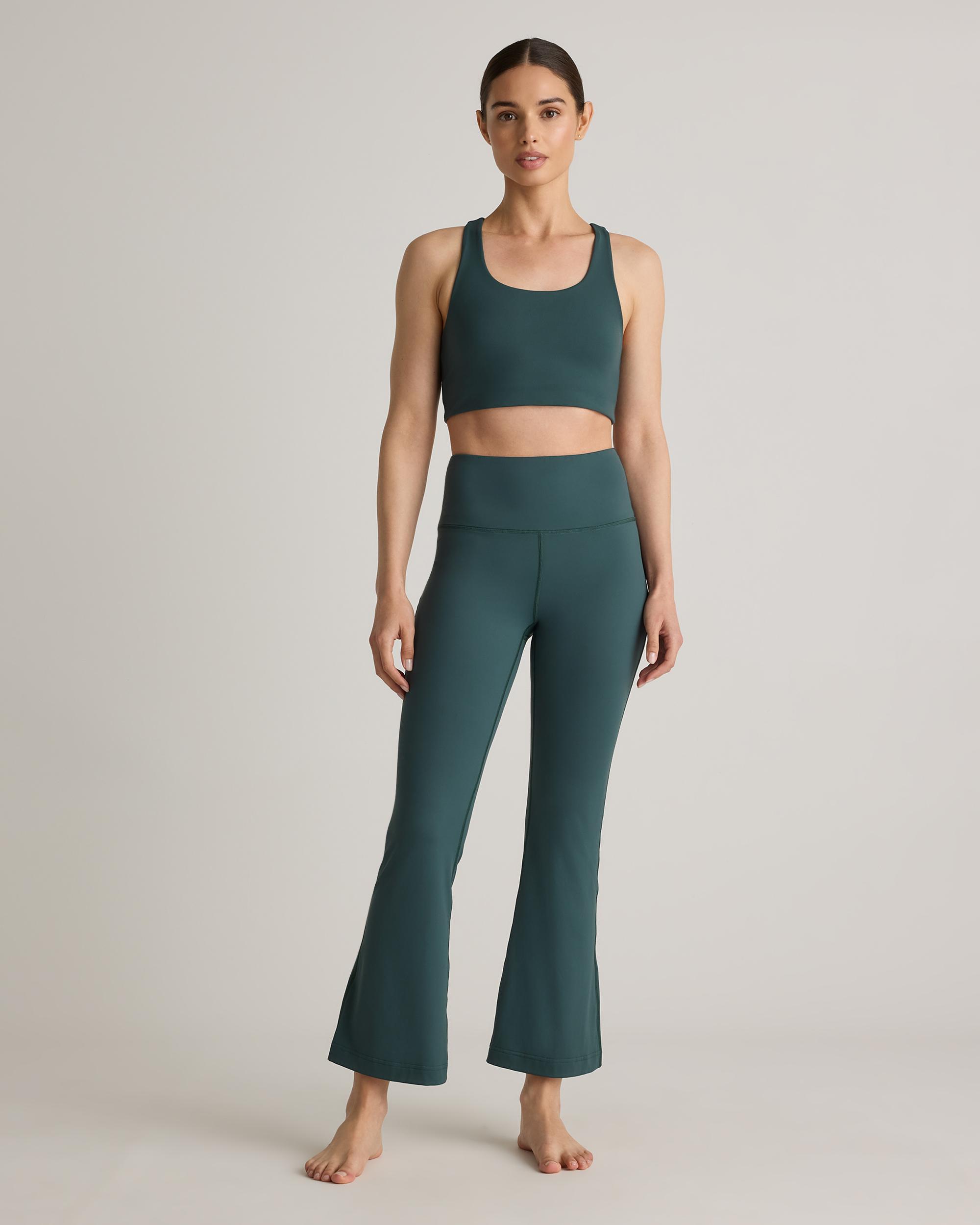 Quince | Women's Ultra-Form High-Rise Flared Pants Size XS, Nylon/Spandex Product Image