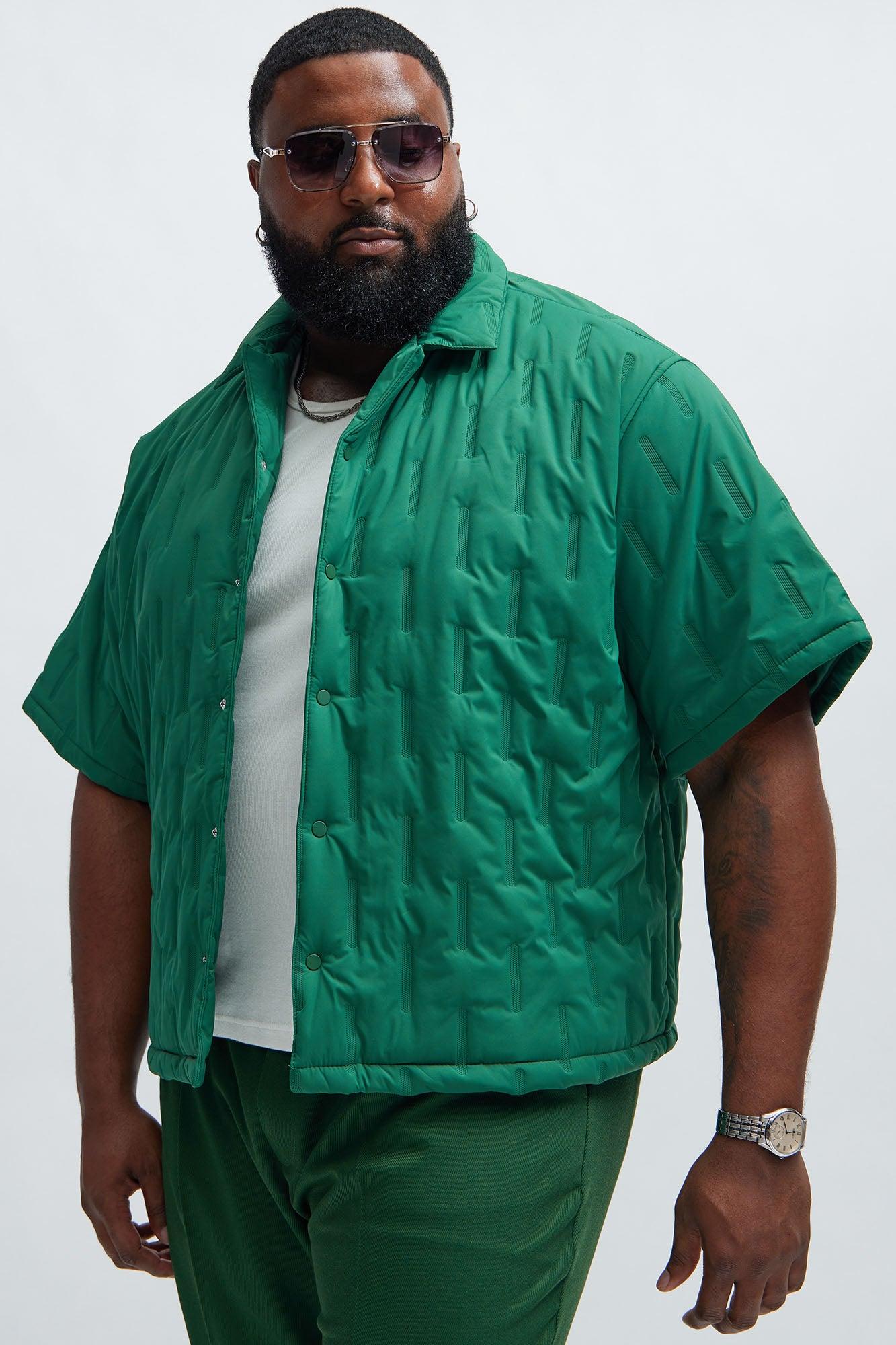 Kona Quilted Nylon Shirt - Green Product Image