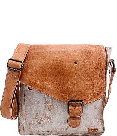 Bed Stu Venice Beach Weathered Leather Buckle Crossbody Bag Product Image