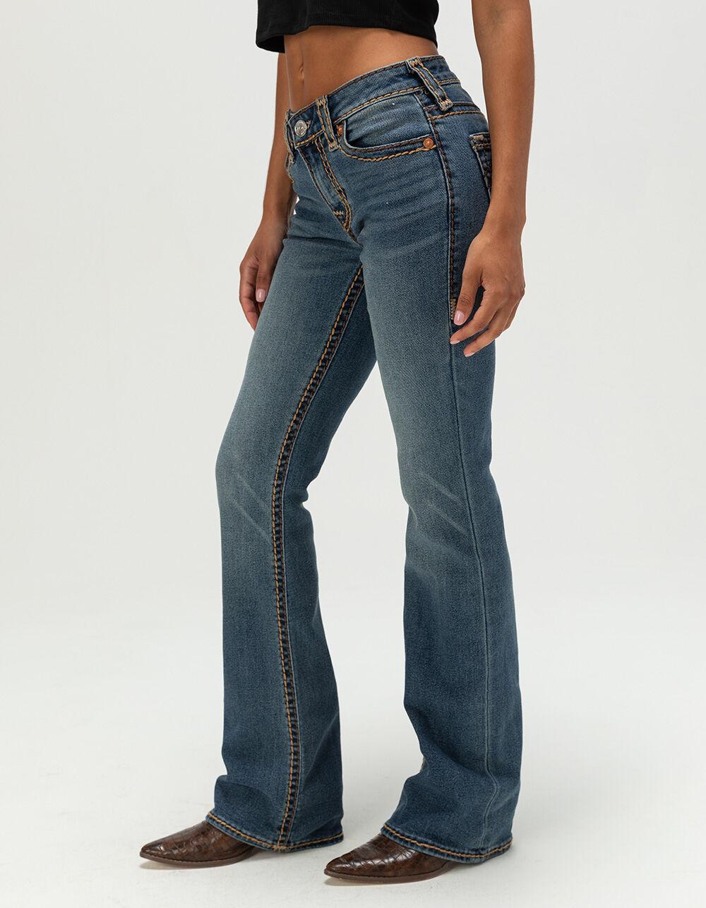 TRUE RELIGION Becca Mid Rise Super T Womens Bootcut Jeans - MEDIUM WASH Product Image