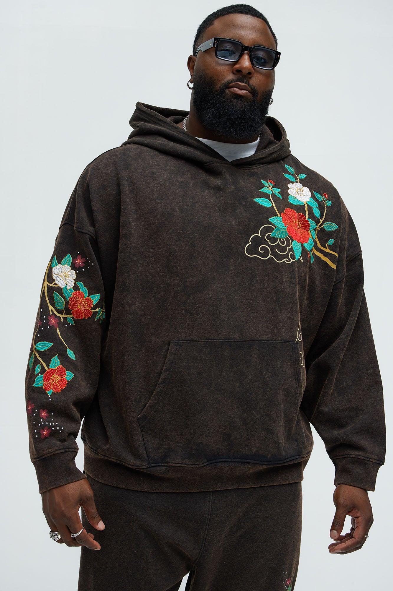 Spring Crane Hoodie - Black Product Image