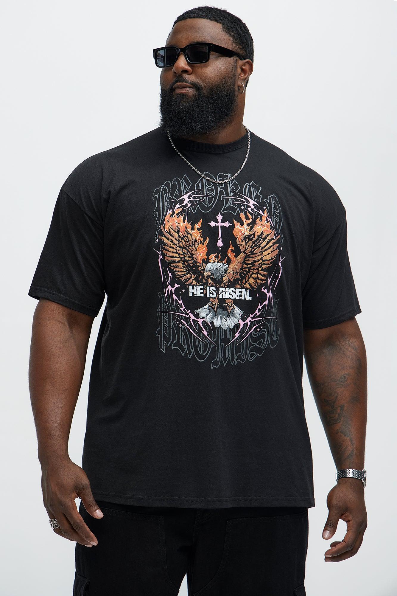 He Is Risen. Short Sleeve Tee - Black Product Image