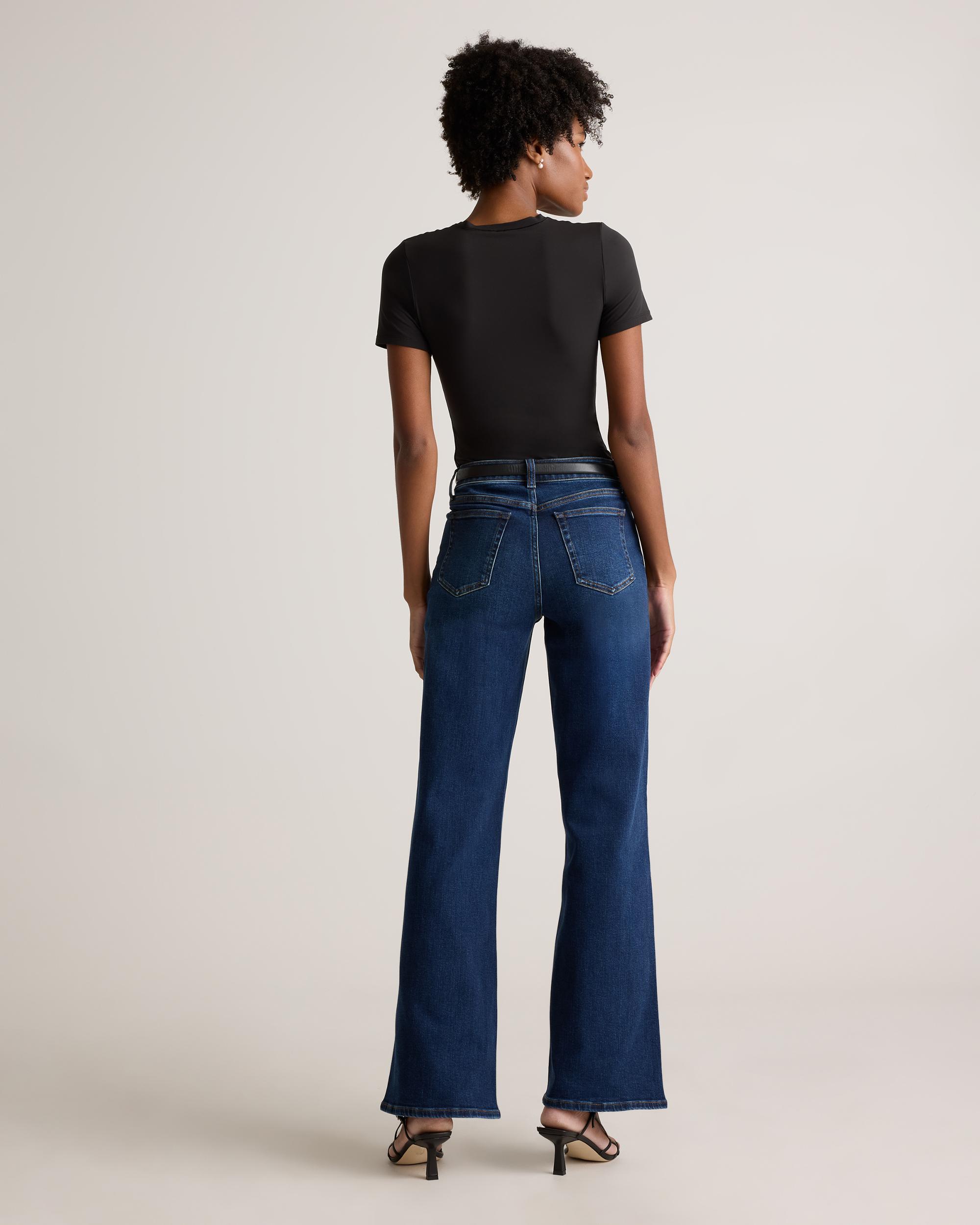 Quince | Women's Bella Stretch Wide Leg Jeans Organic Cotton Product Image