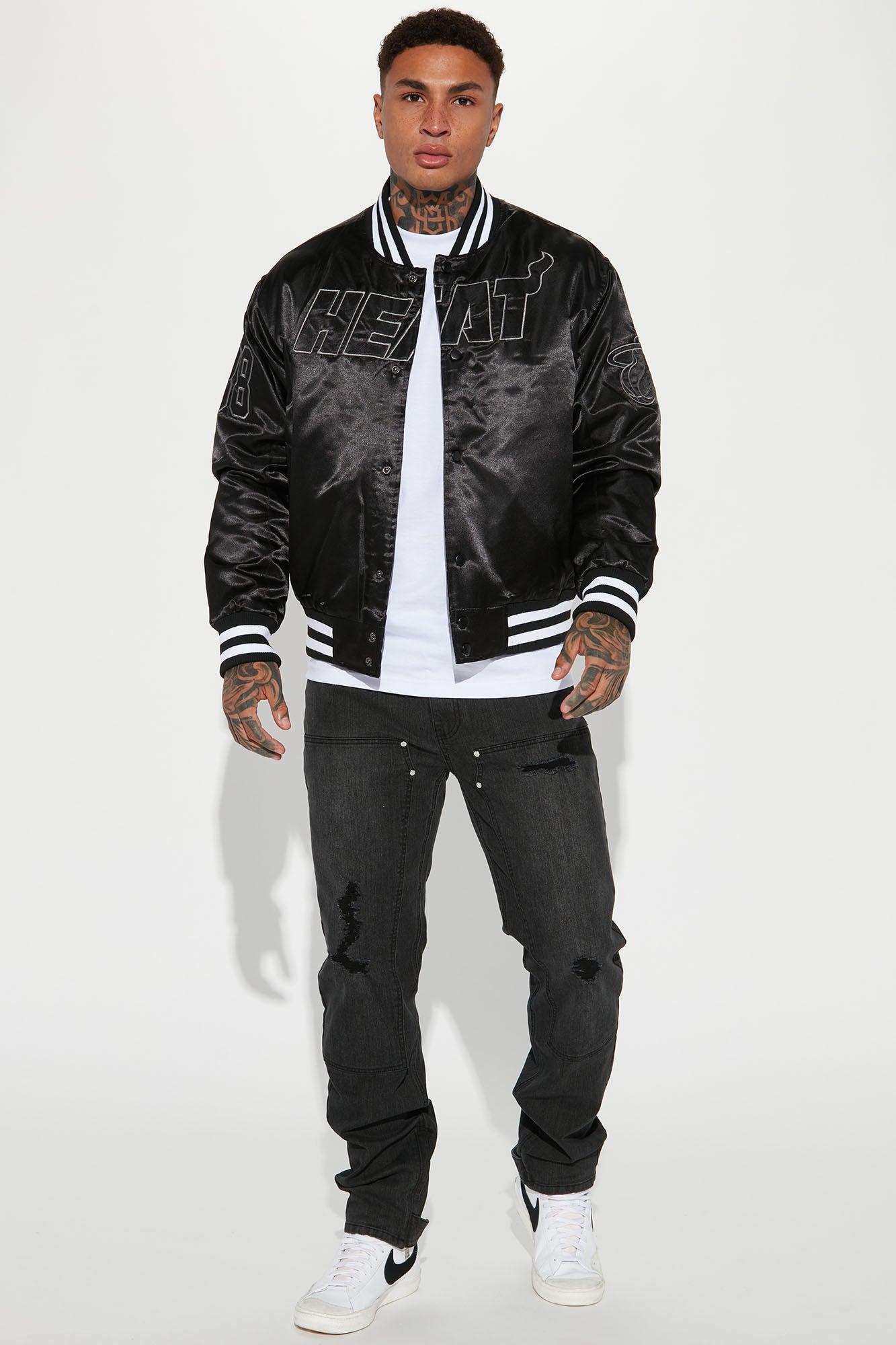 Heat Out Varsity Jacket - Black Product Image