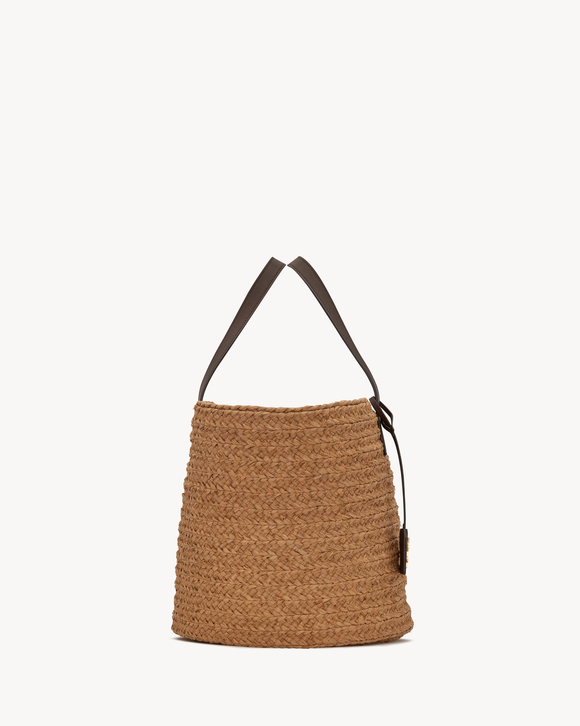 PANIER Medium bag in raffia Product Image