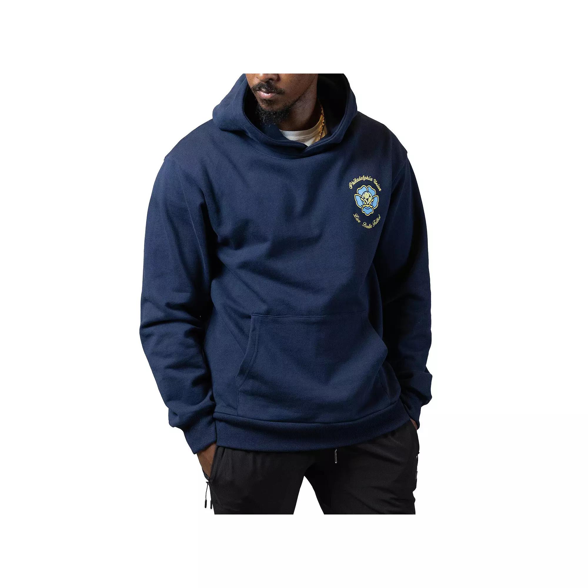 Men's Navy Live Breathe Futbol x Philadelphia Union Magazine Pullover Hoodie,  Product Image