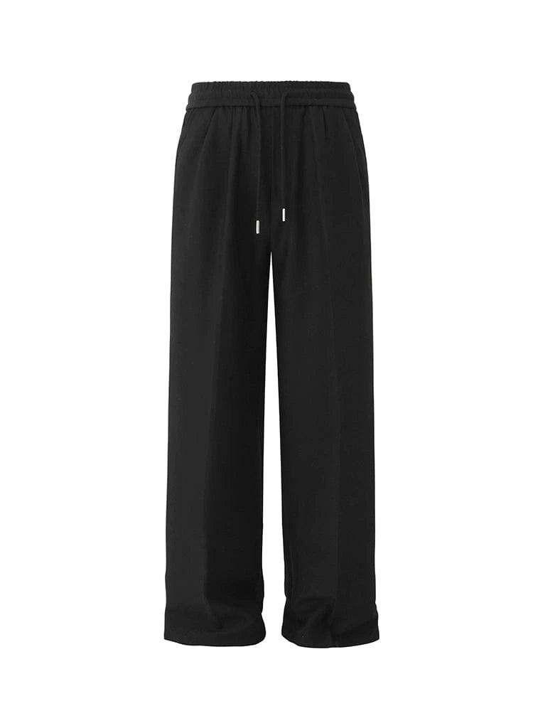 RT No. 18178 BLACK STRAIGHT CASUAL PANTS Product Image