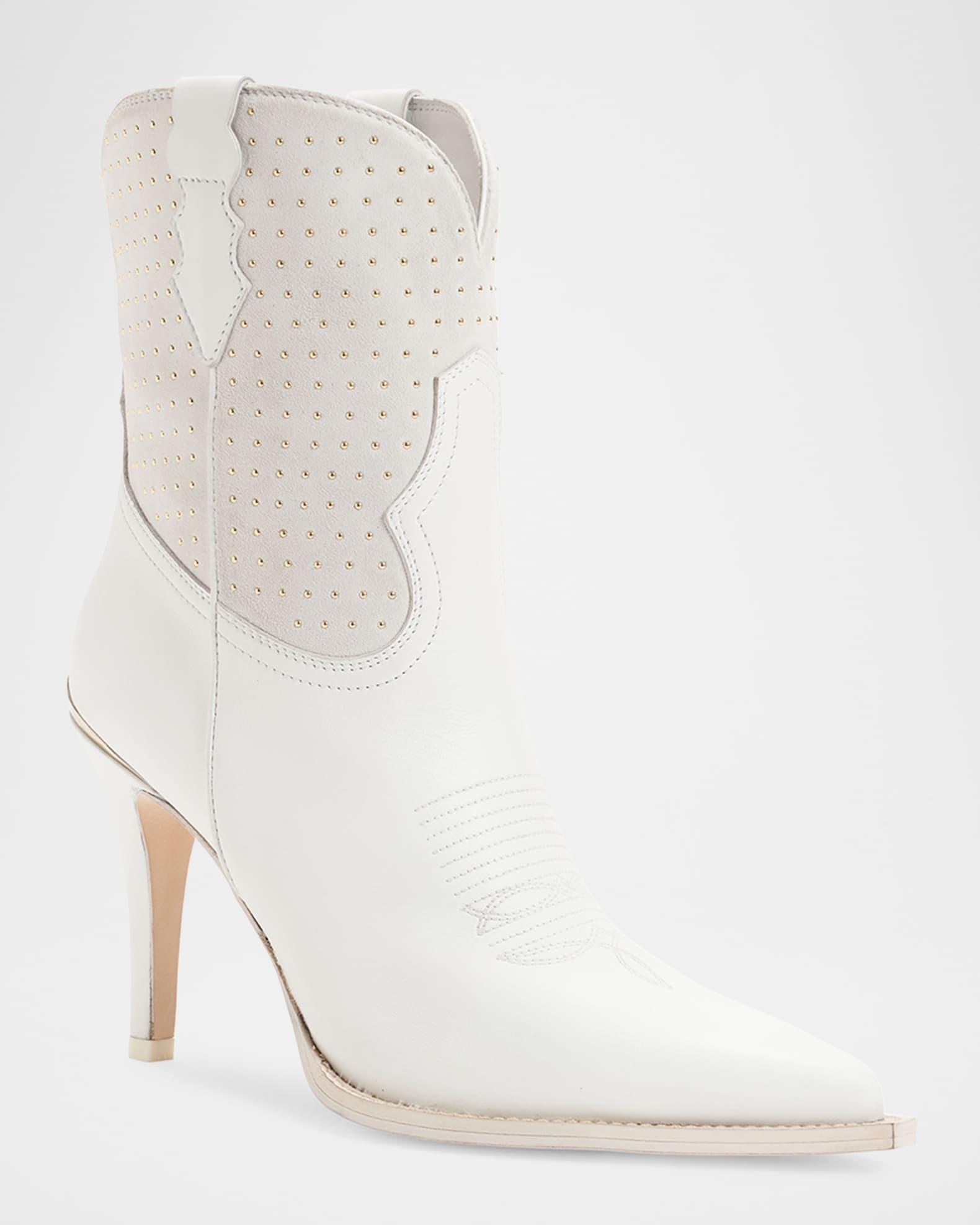 Wallis Studded Suede Western Booties Product Image