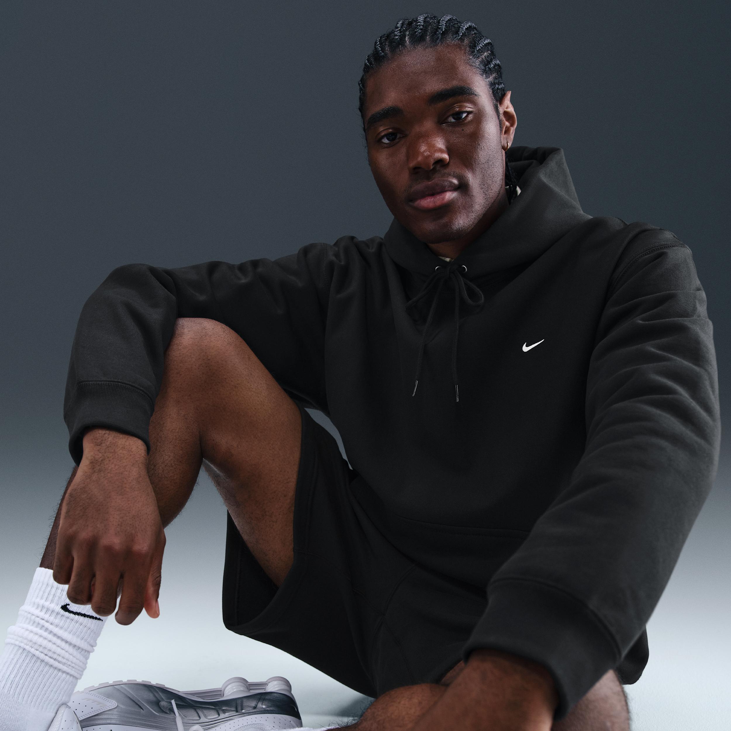 Nike Mens Solo Swoosh Pullover Hoodie | HV1082-010 Product Image