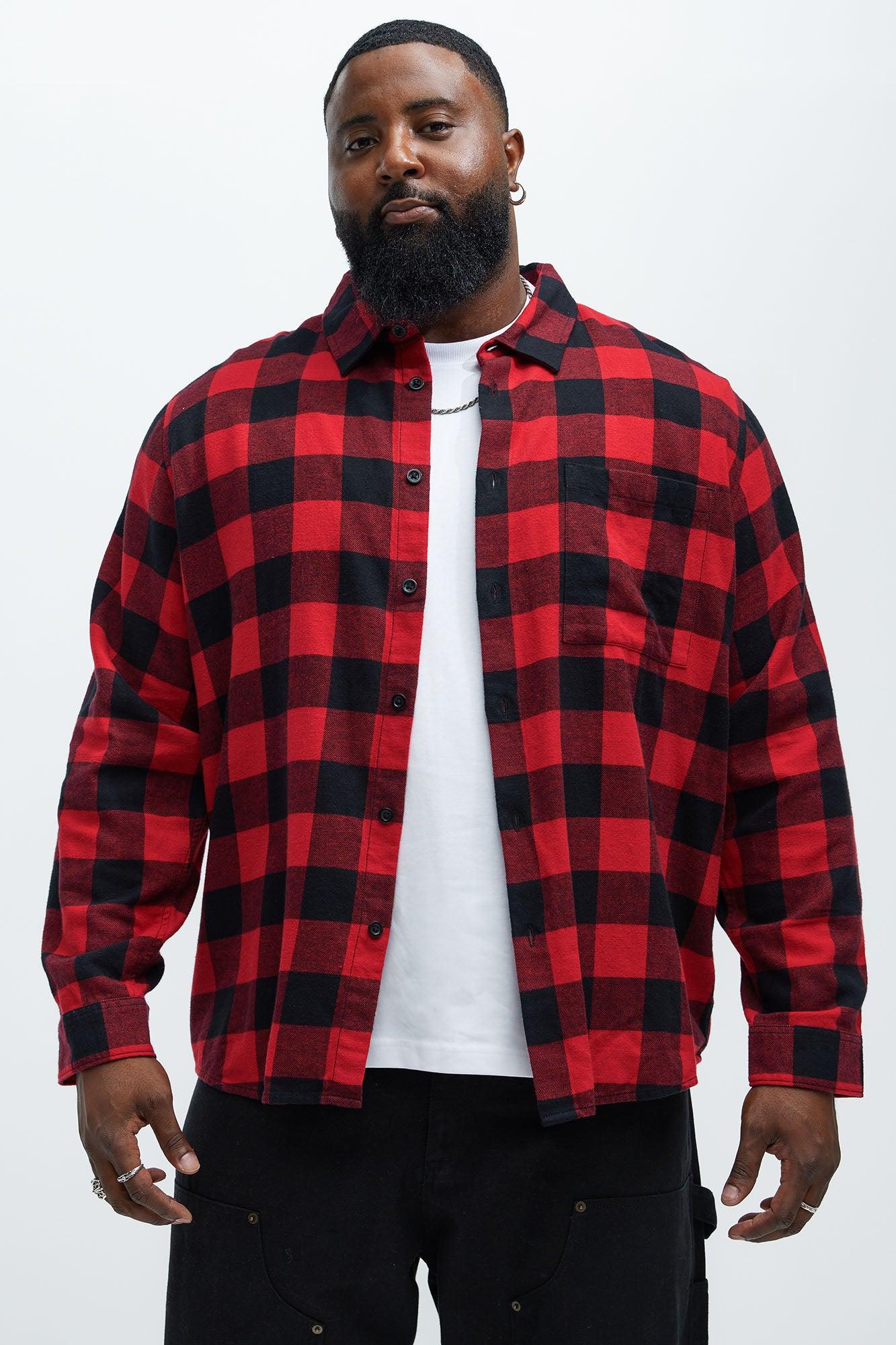 Neponset Flannel Shirt - Red/Black Product Image