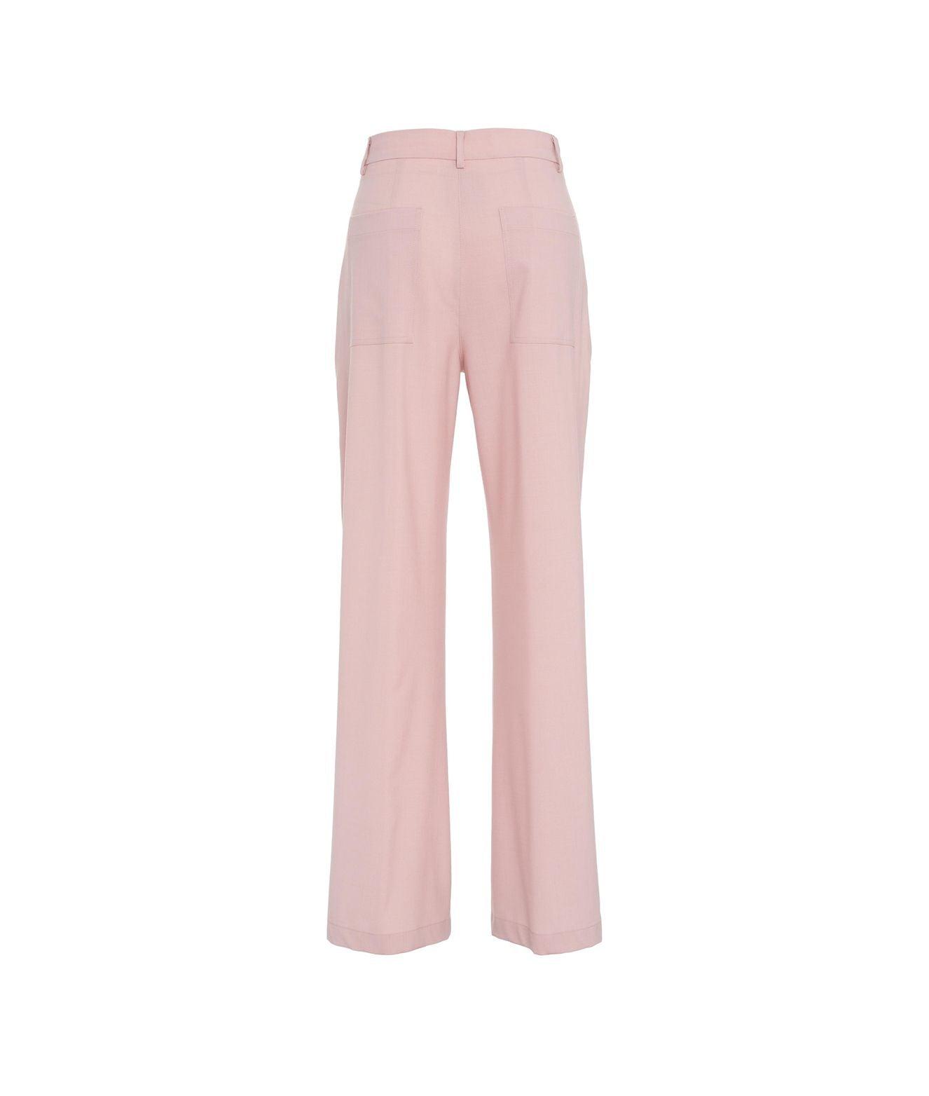 Wide leg pants in virgin wool blend Product Image