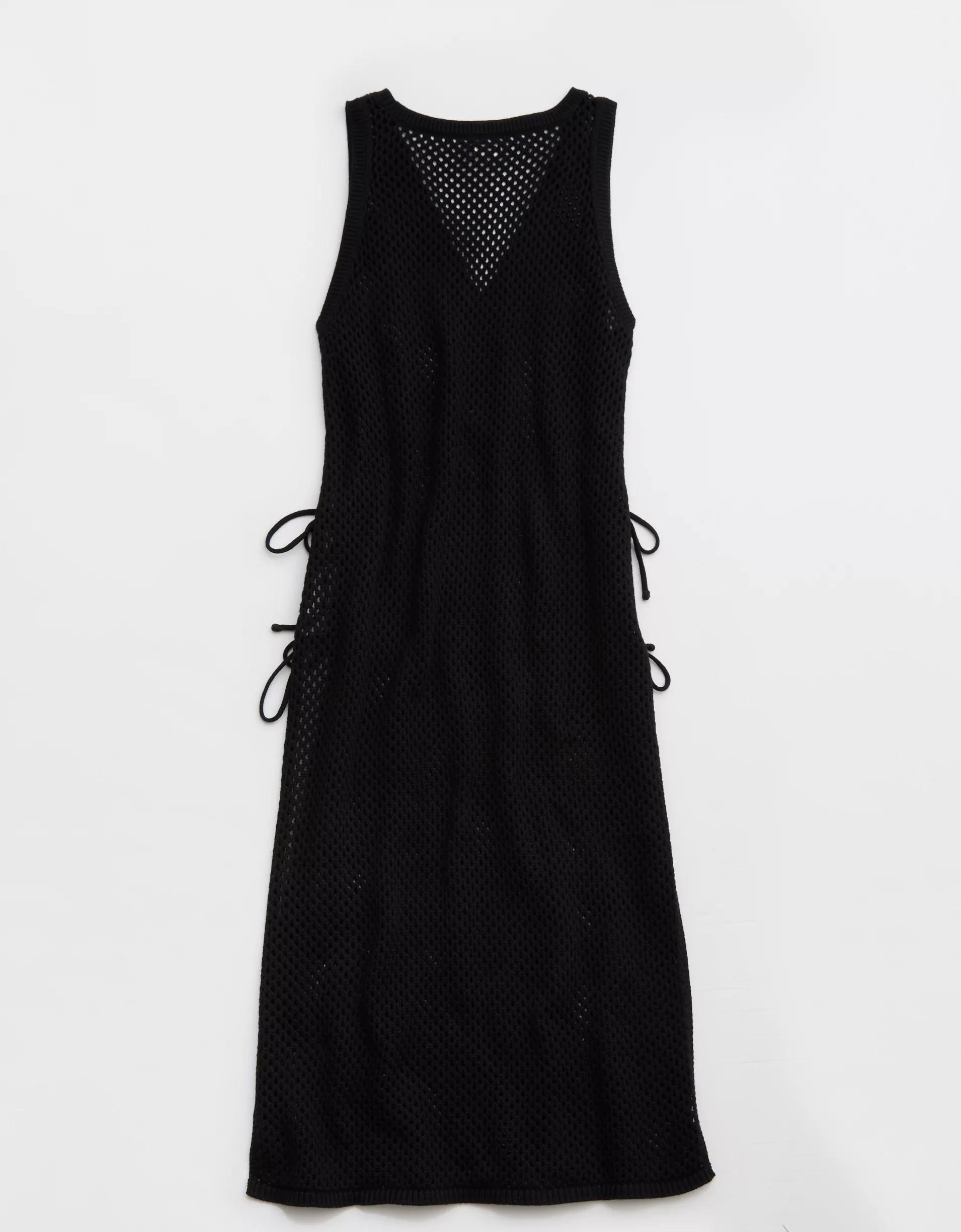 Aerie Crochet Side Tie Maxi Cape Product Image