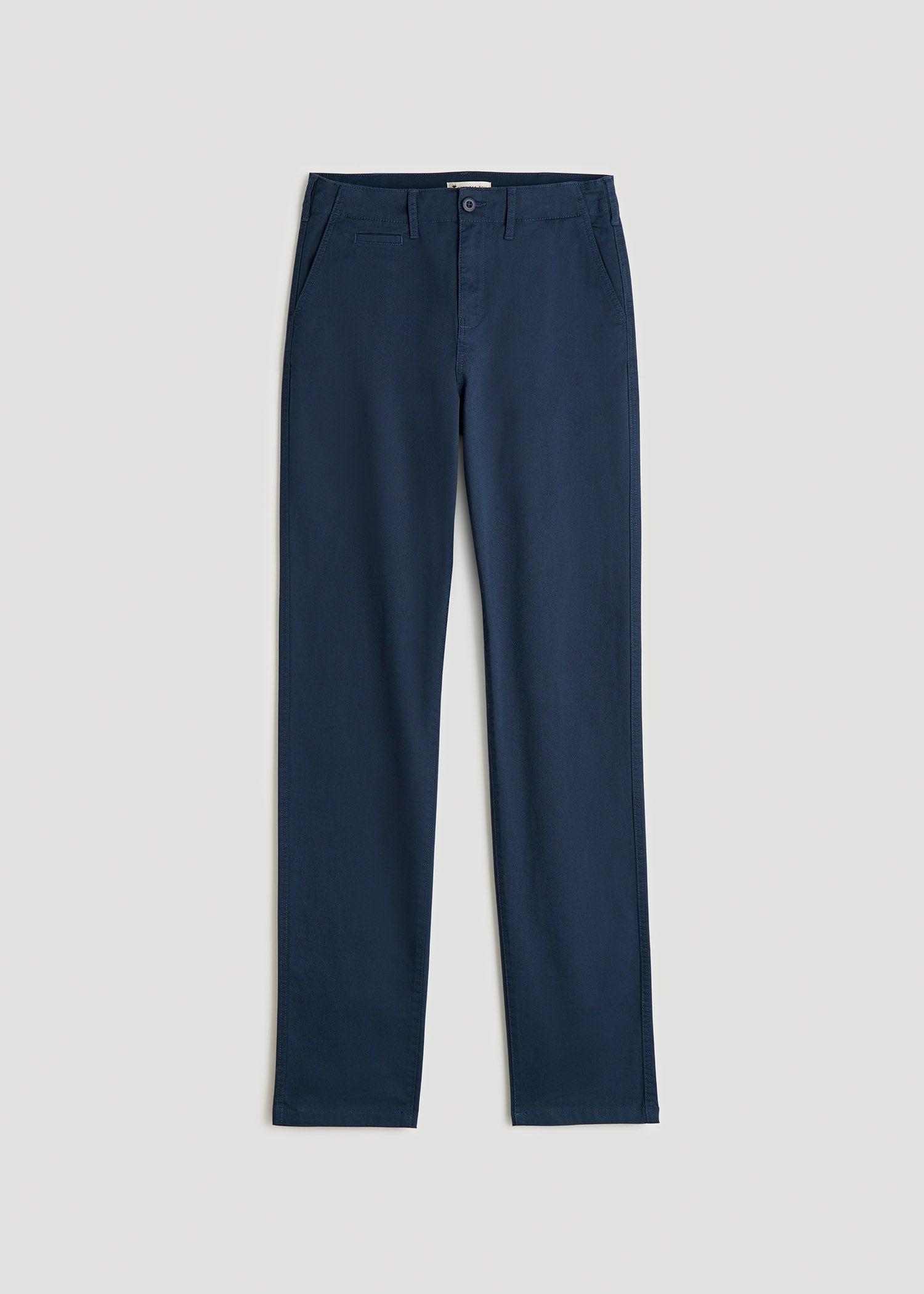 High Rise Tapered Chino Pants for Tall Women in Marine Navy Female Product Image