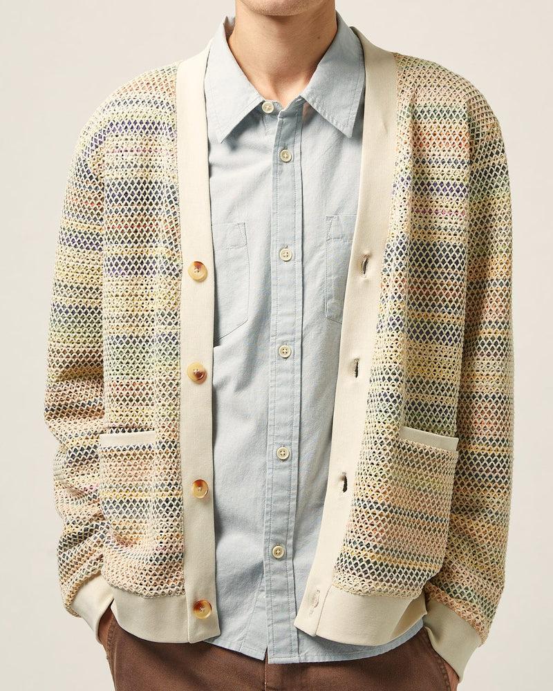 Rainbow Mesh Cardigan Product Image