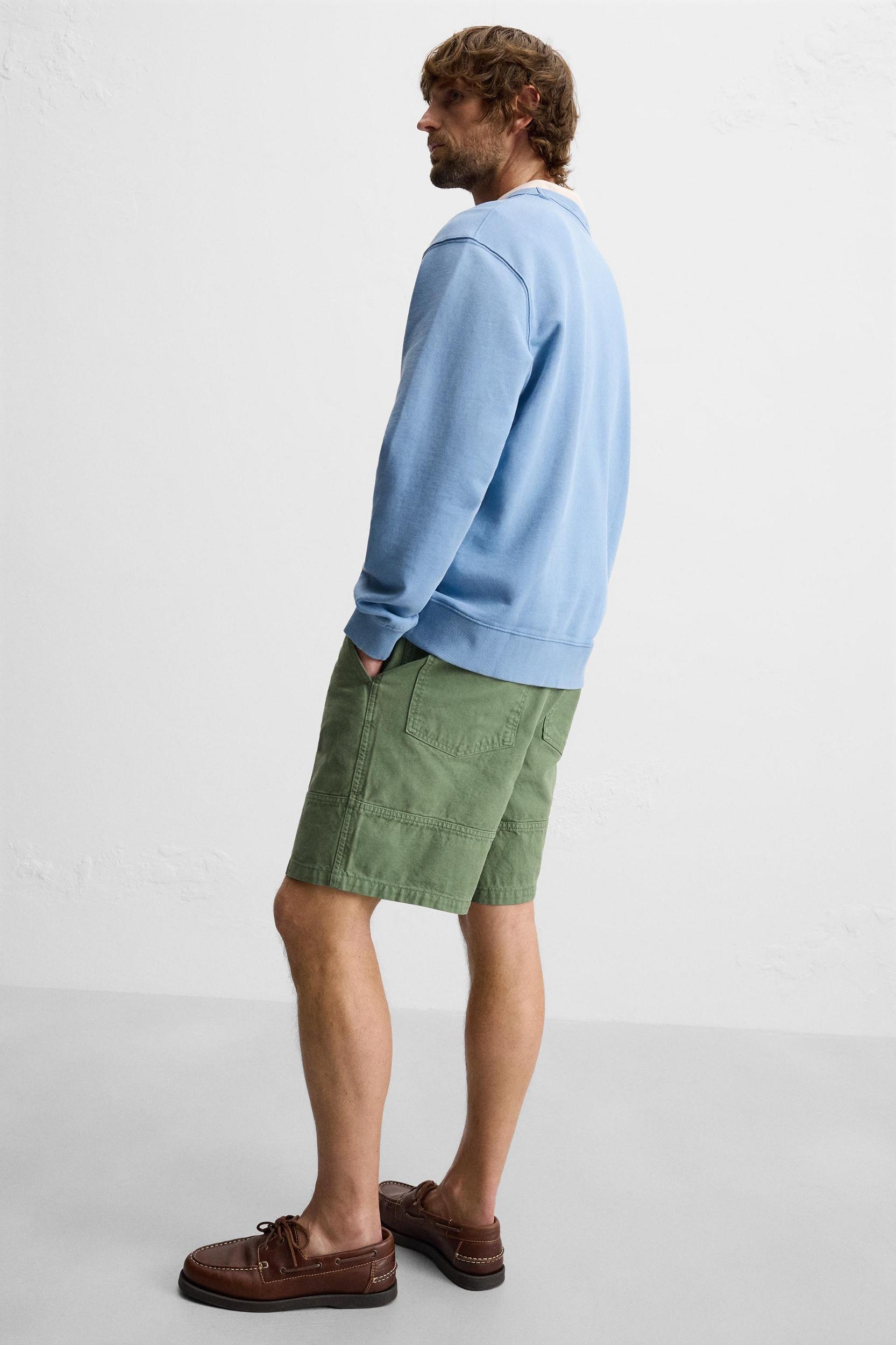 WASHED CANVAS SHORTS Product Image
