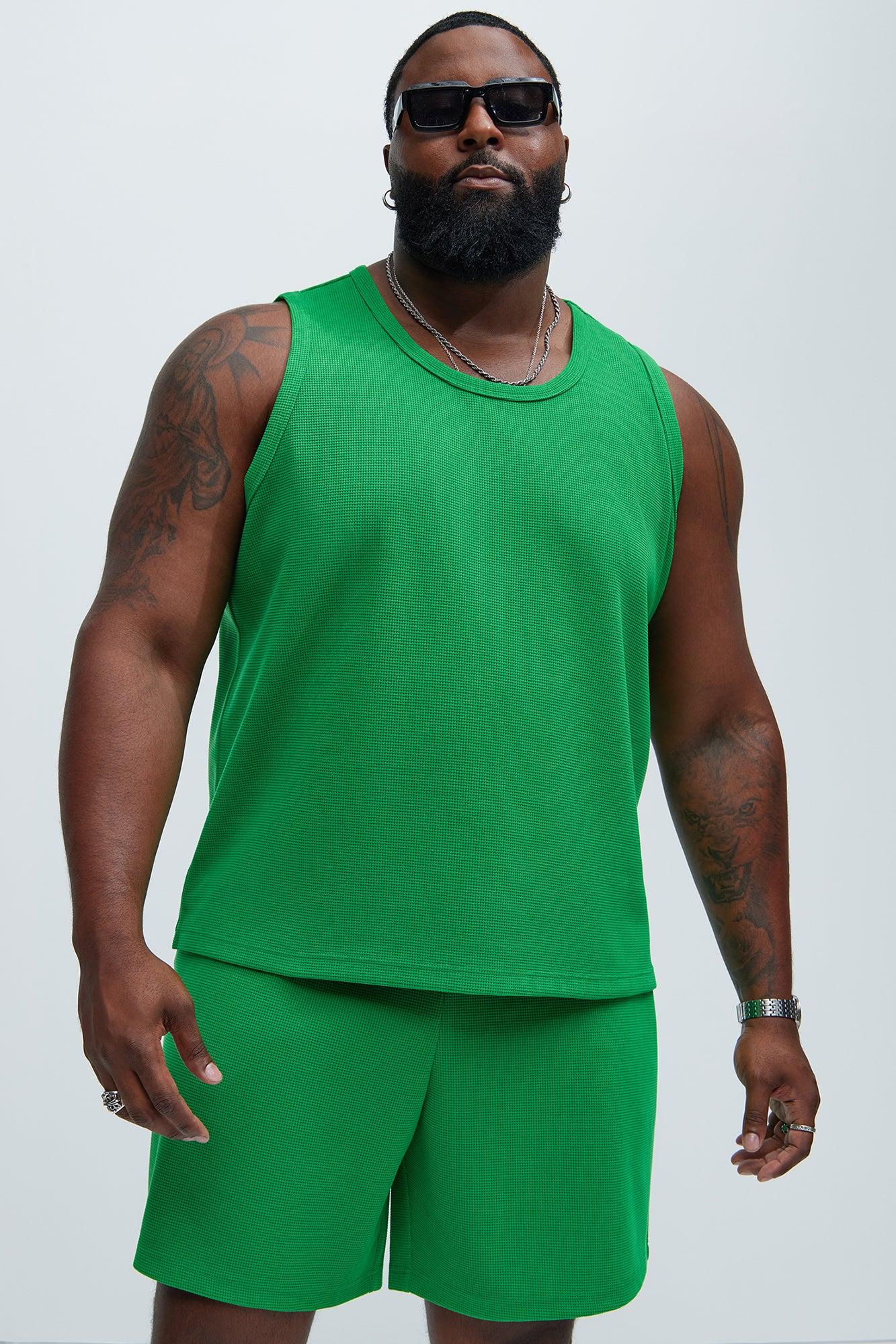 Cairo Textured Tank - Green Product Image