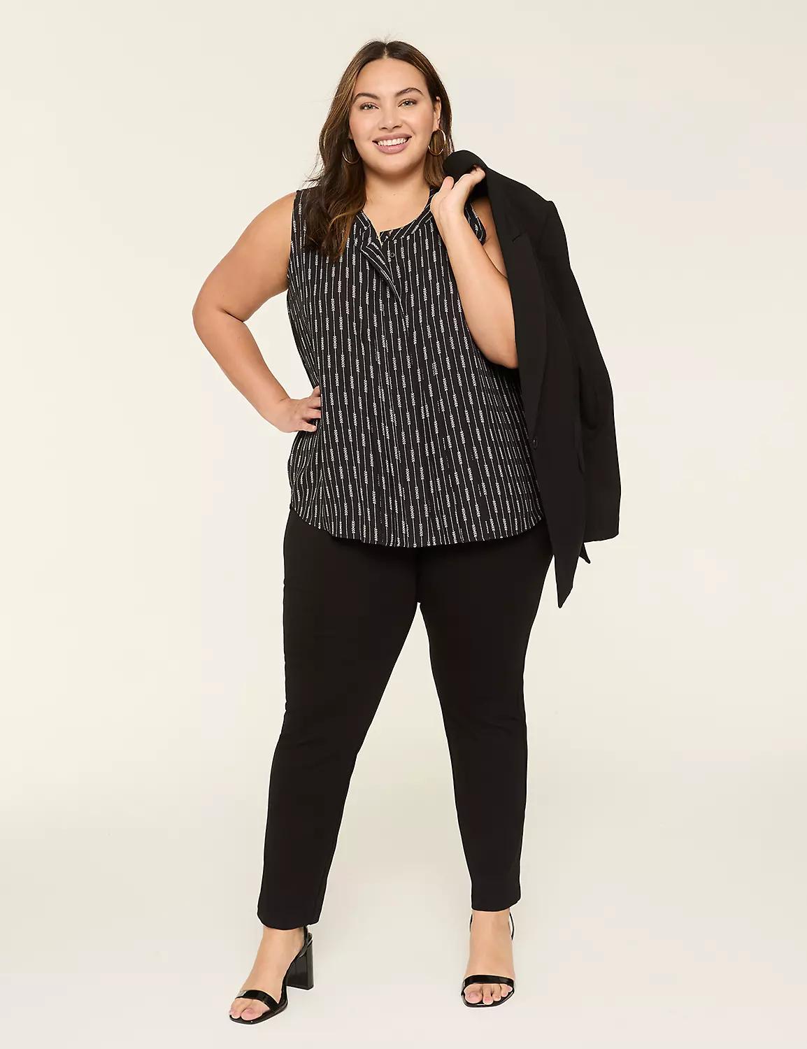 Collared Button-Front Tank Product Image