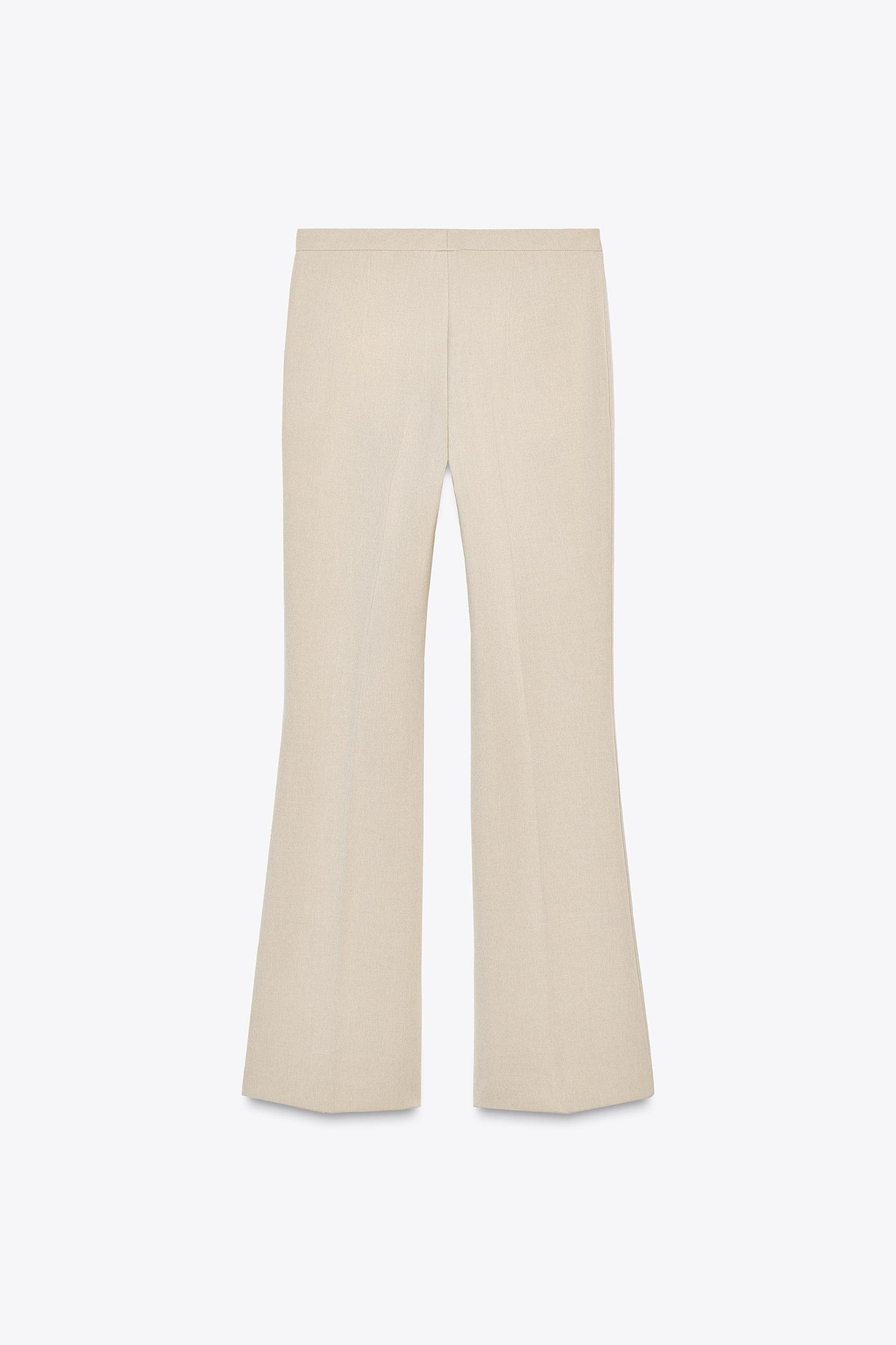 RIB DETAIL FLARE PANTS Product Image