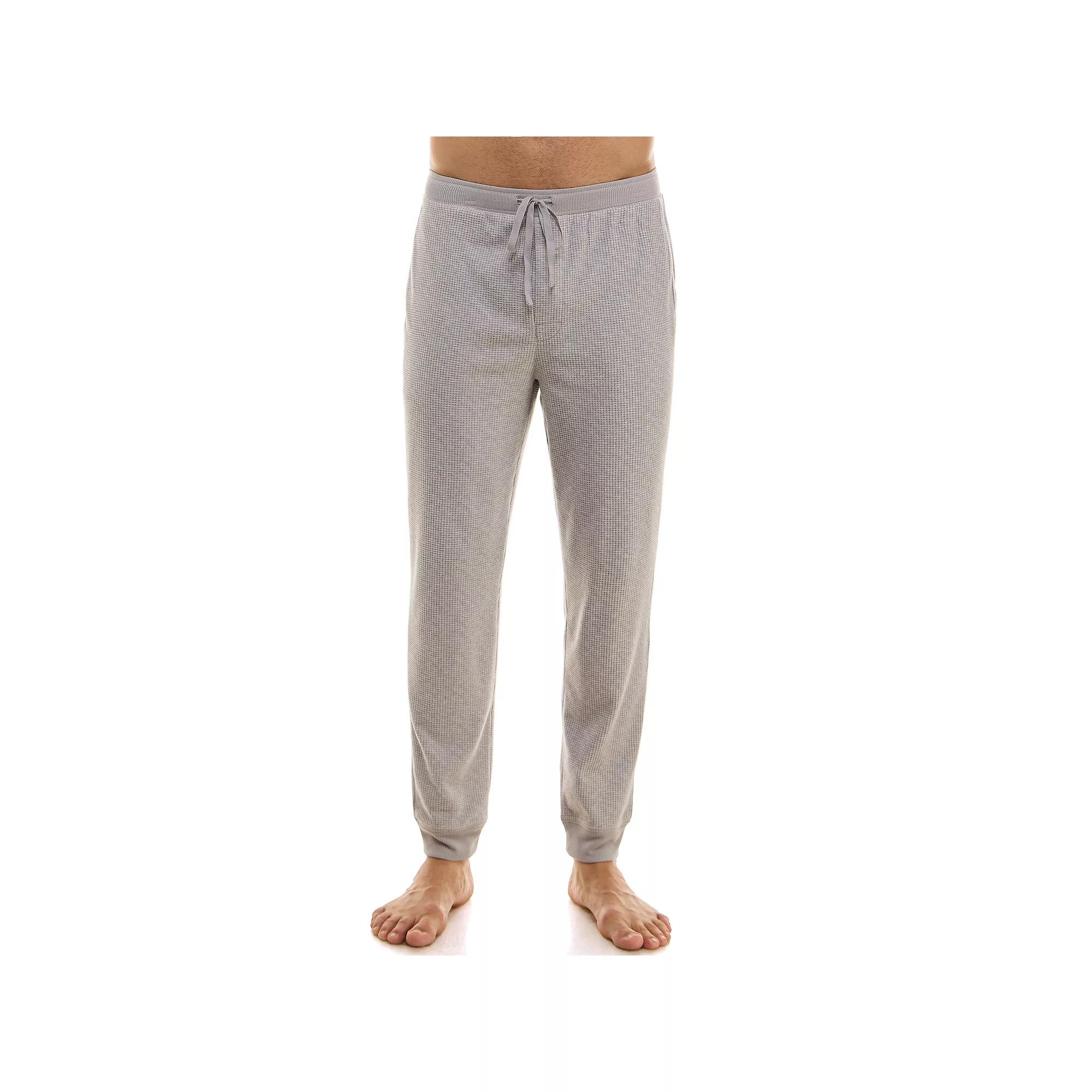 Men's Sonoma Goods For Life® Supersoft Waffle Banded Bottom Pajama Pants, Size: Large, Light Grey Product Image