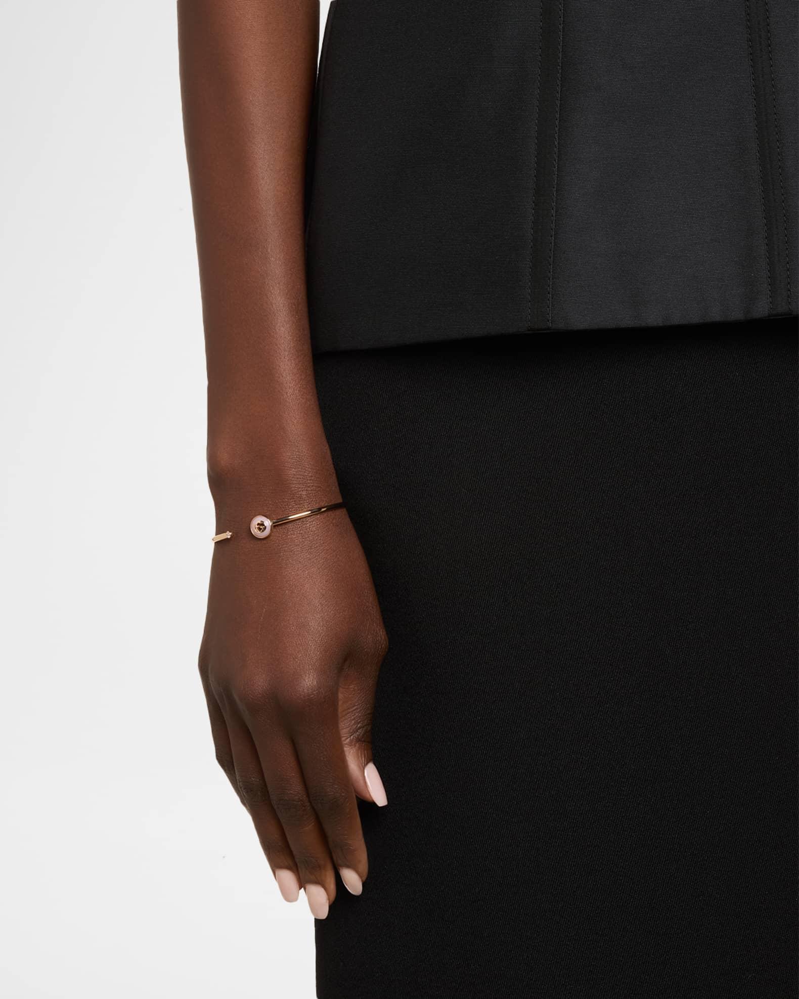 Gucci Interlocking 18K Pink Gold Flex Bracelet with Diamond and Opal Product Image