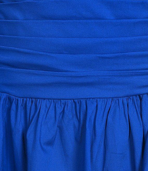 B. Darlin Sleeveless Pleated Bodice Tie Back A-Line Dress Product Image