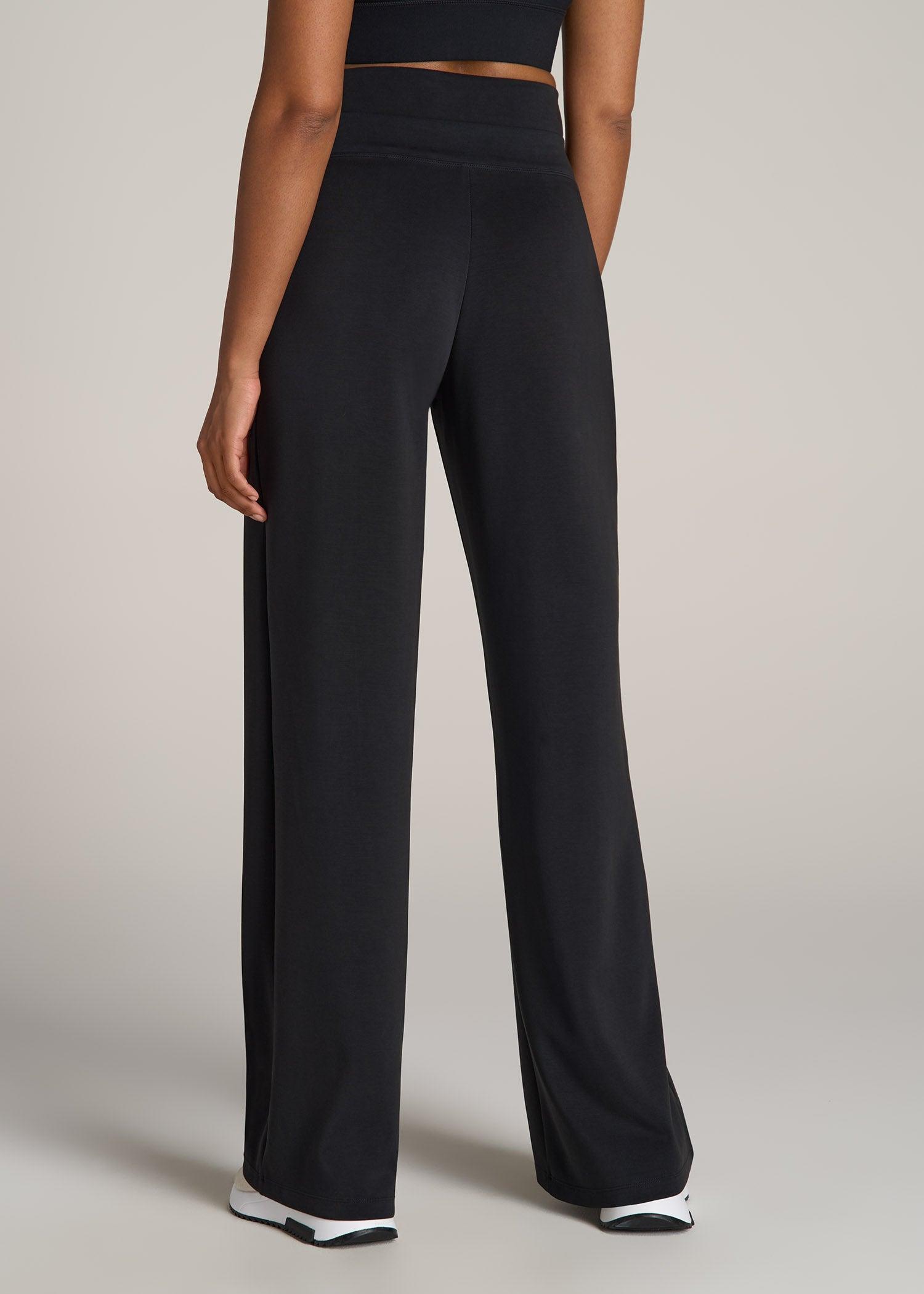 Soft Motion Wide Leg Ultra High Rise Pant for Tall Women in Black Female Product Image