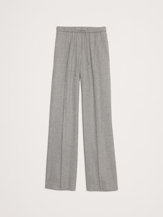 Mid-Rise Pull-On Italian Flannel Pant Product Image