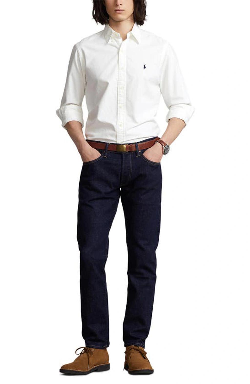 POLO RALPH LAUREN Long Sleeve Sport Shirt Clothing In White Product Image