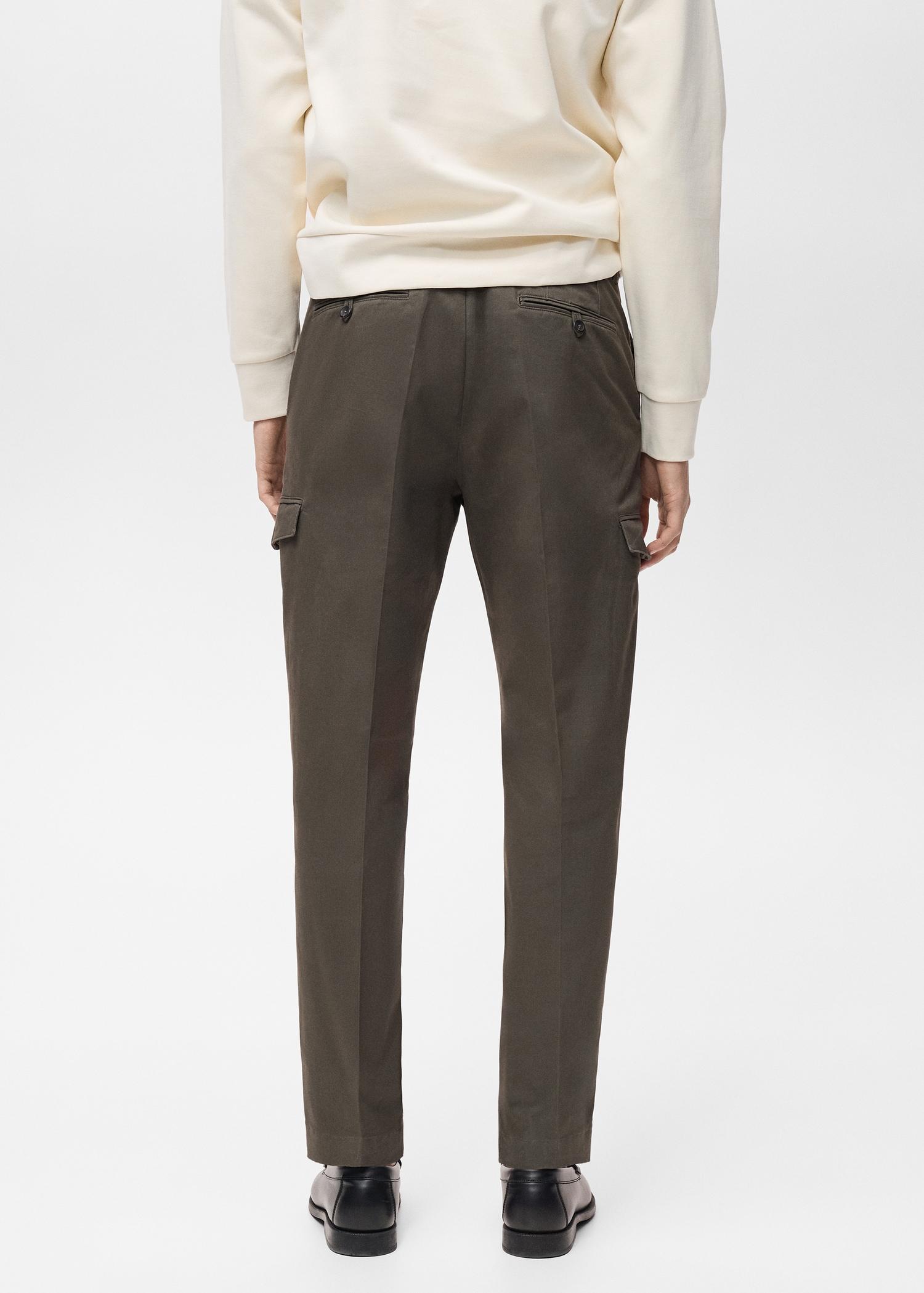 Regular-fit cotton cargo pants - Men | MANGO USA Product Image