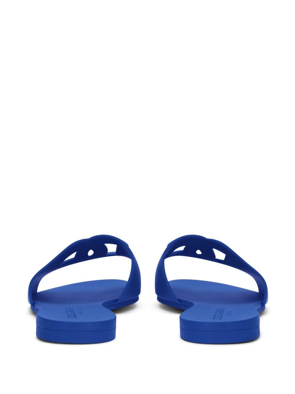 logo-lettering open-toe slides  Product Image