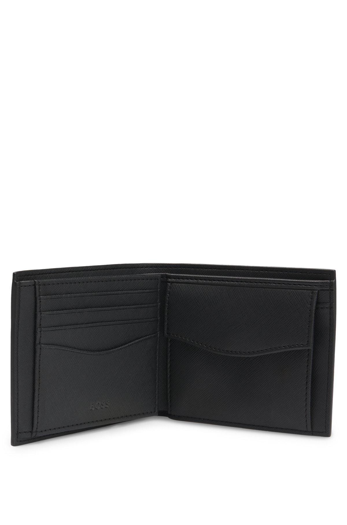Structured trifold wallet with monogram pattern Product Image