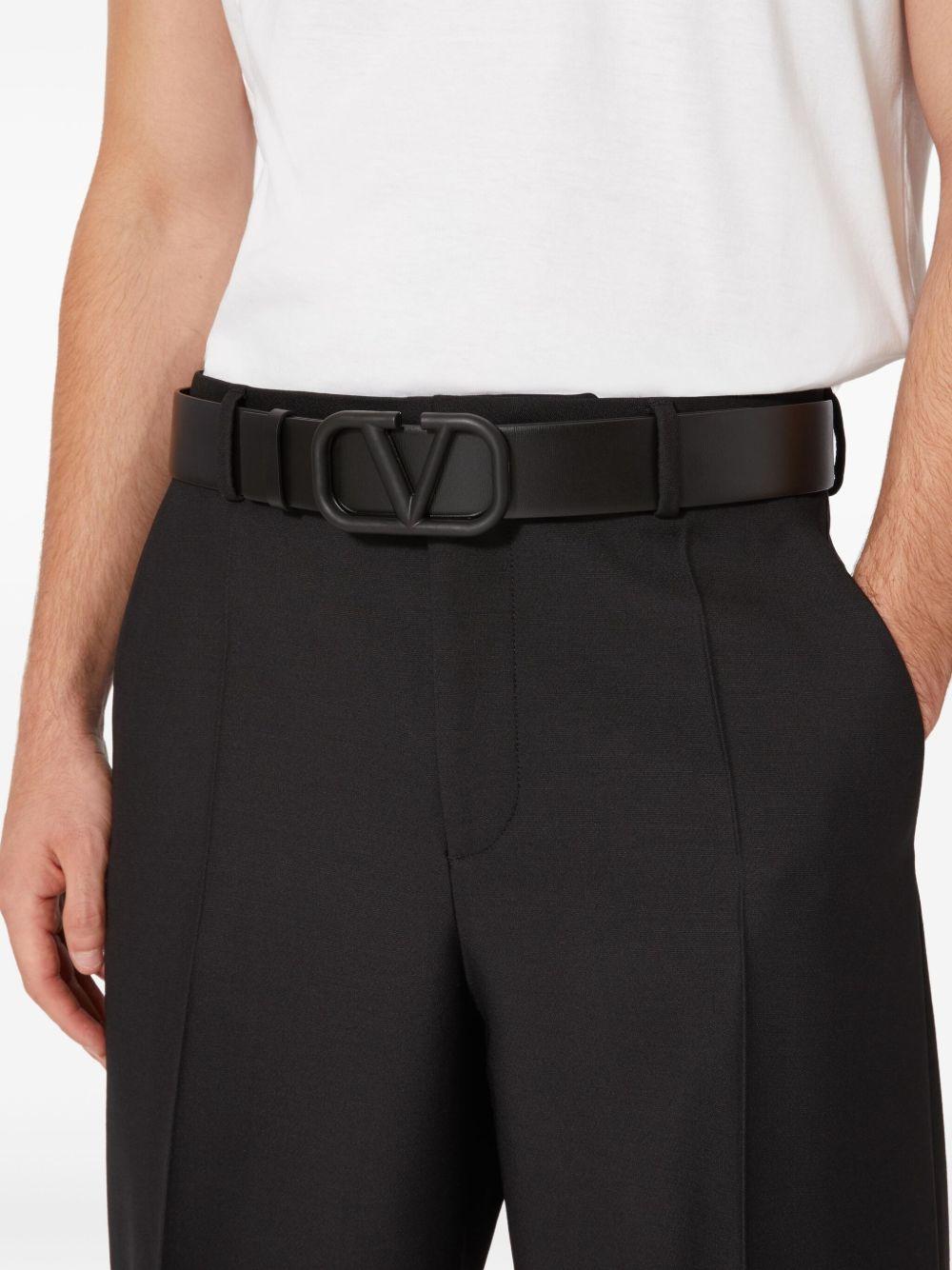 VLogo Signature leather belt Product Image