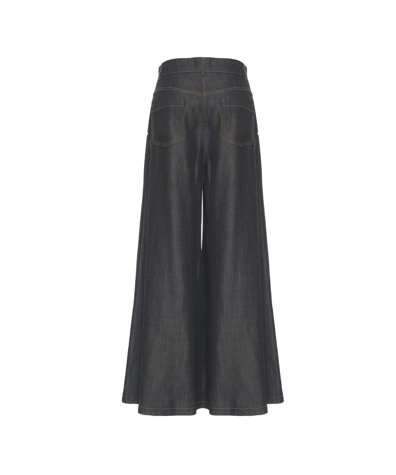 Wide leg pants in tencel Product Image