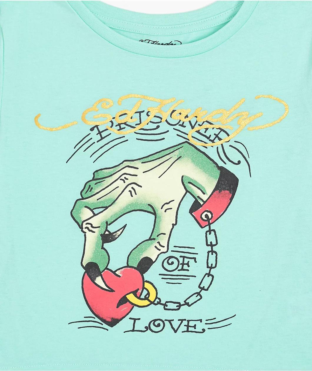 Ed Hardy Hand Mint Crop T-Shirt Product Image