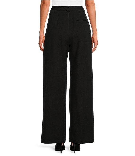 COREY LYNN CALTER Rowan Stretch Twill Wide Leg Pleated Trouser Pant Product Image