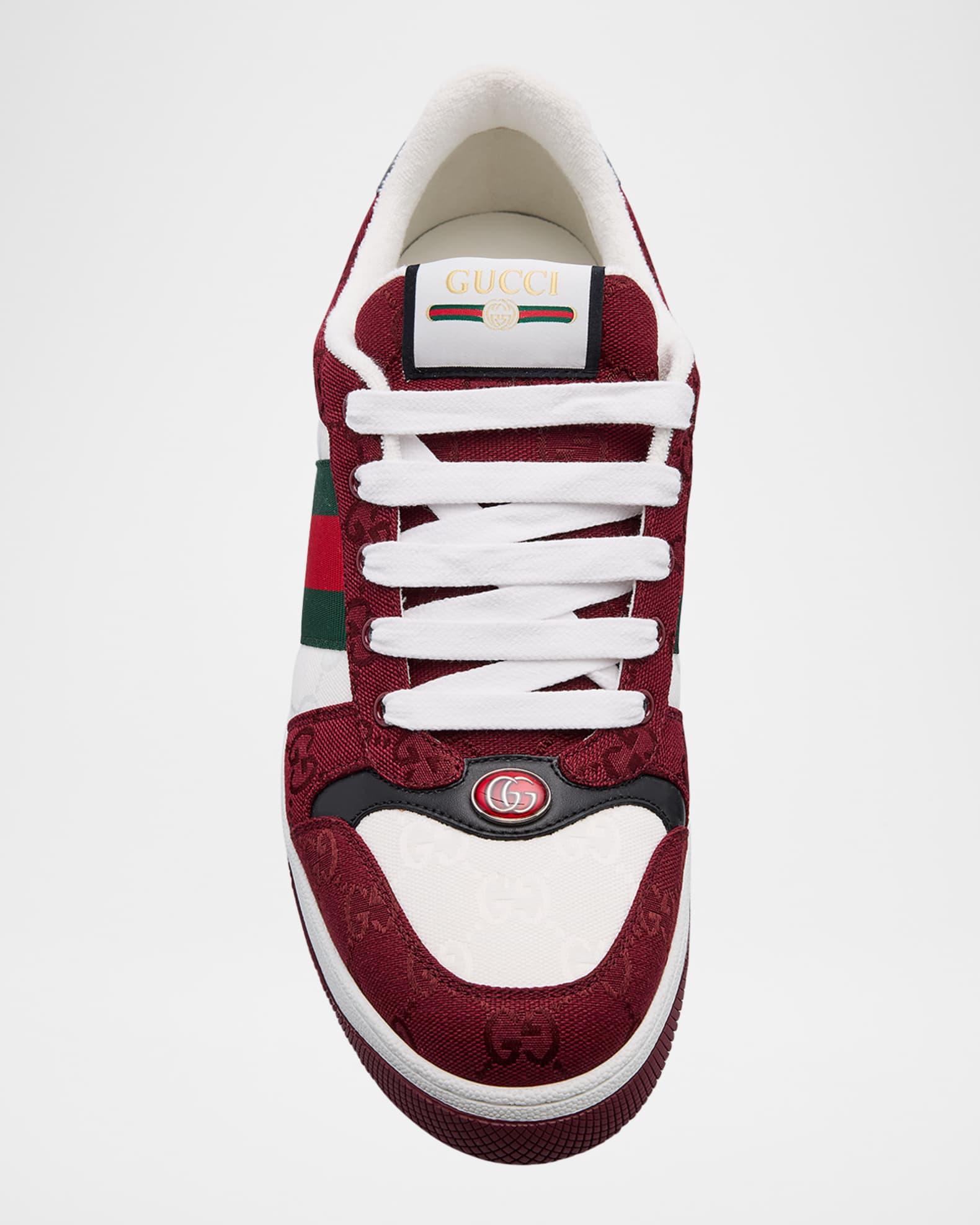 Men's Screener GG Canvas Low-Top Sneakers Product Image