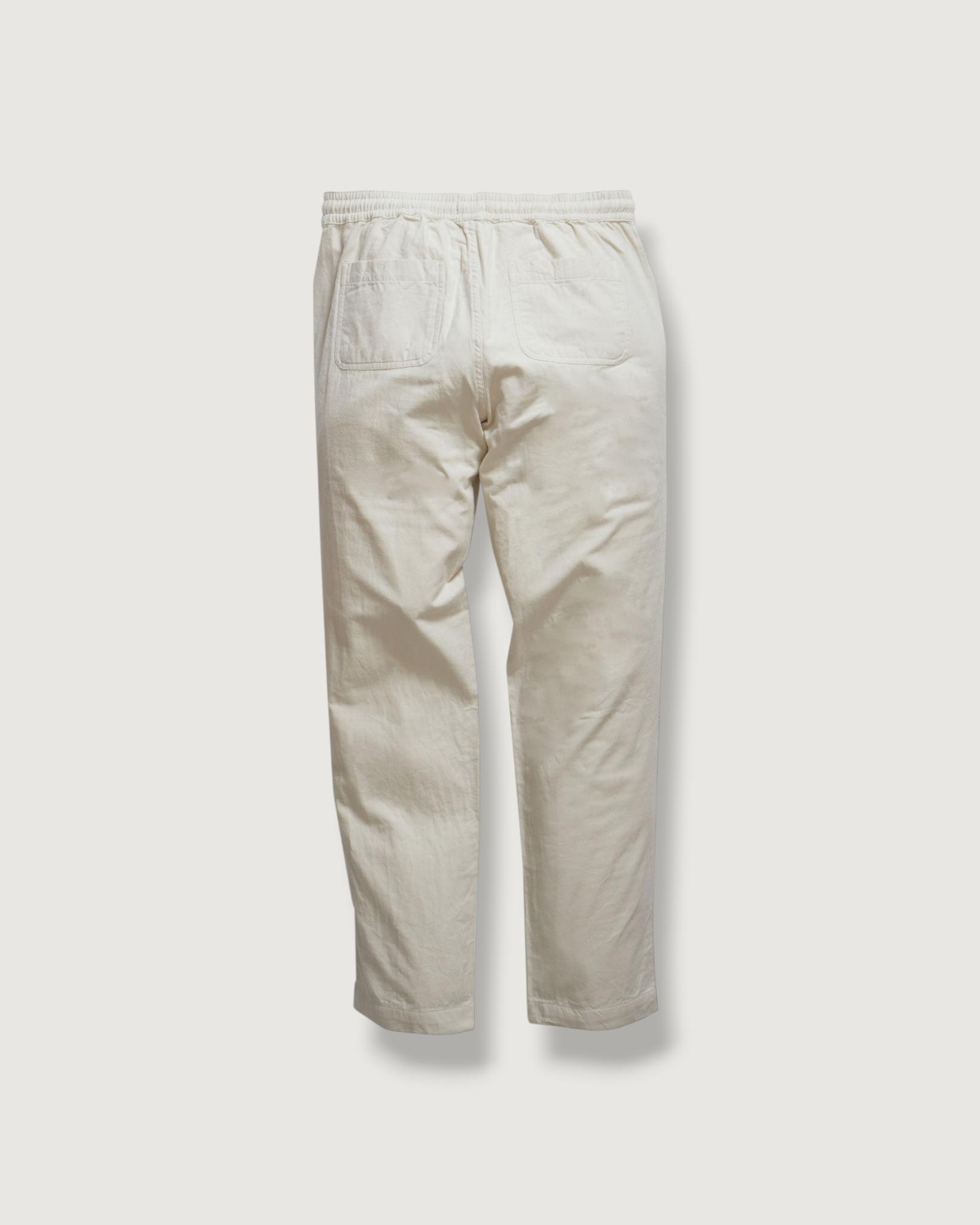 Double Cloth Draw Cord Pants - Light Pebble Product Image