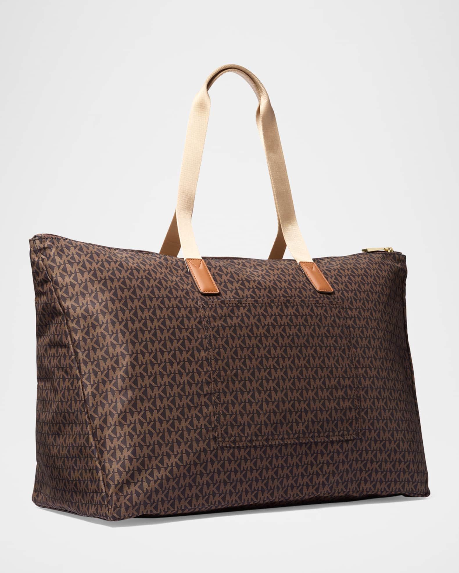 Jet Set Travel Large Signature Logo Print Woven Tote Bag Product Image
