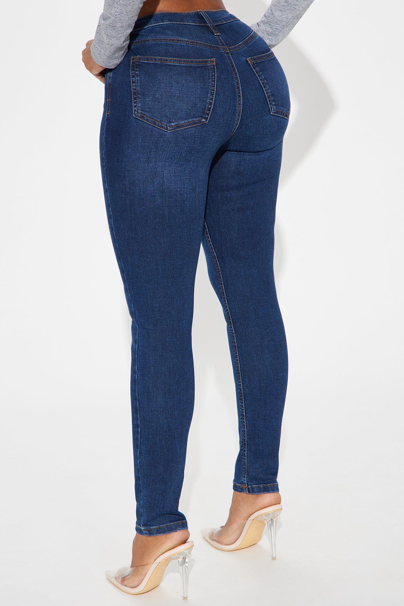 Naydene High Rise Stretch Skinny Jeans - Dark Wash Product Image