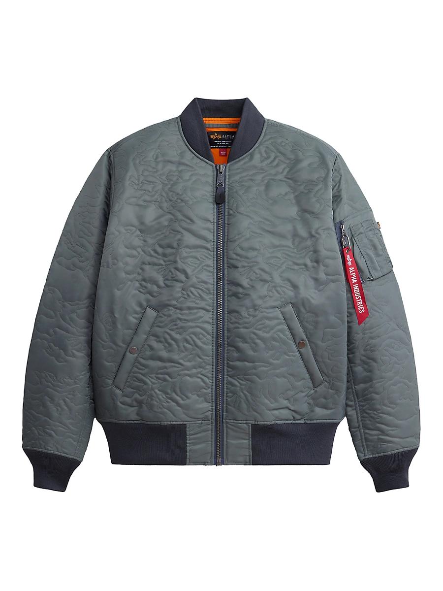 Mens Camo Quilted Ma-1 Flight Jacket Product Image