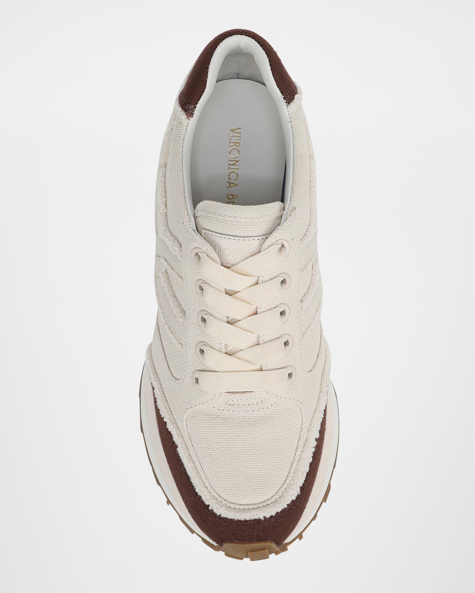 Valentina Bicolor Frayed Retro Sneakers Product Image