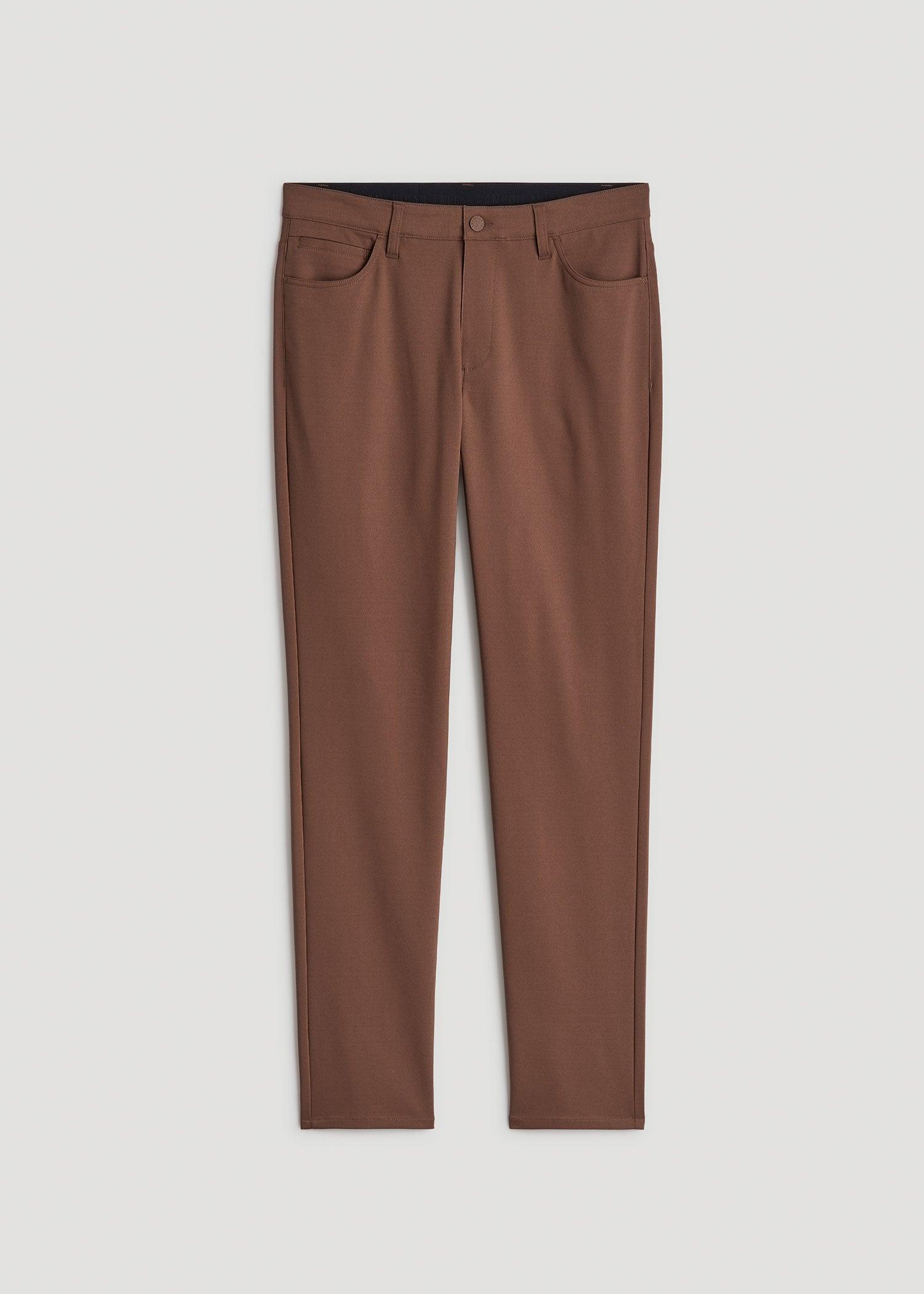 365 Stretch 5-Pocket TAPERED Pants for Tall Men in Otter Brown Male Product Image