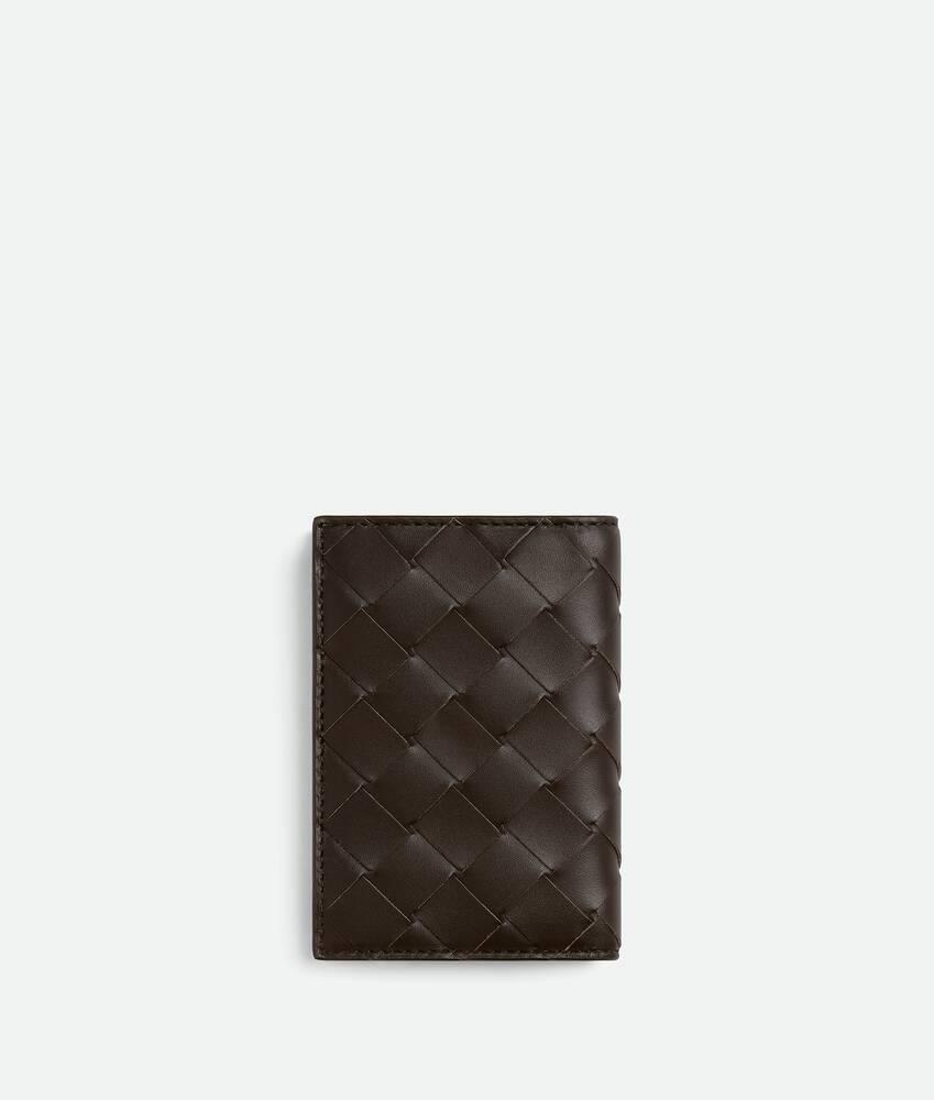 Men's Intrecciato Flap Card Case in Fondant/matcha Product Image