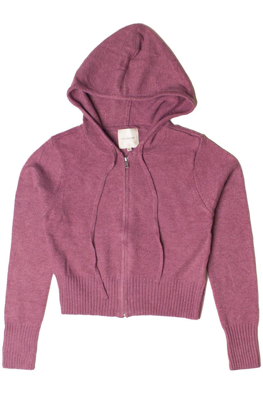 Crop Zip Up Hoodie Sweater Product Image