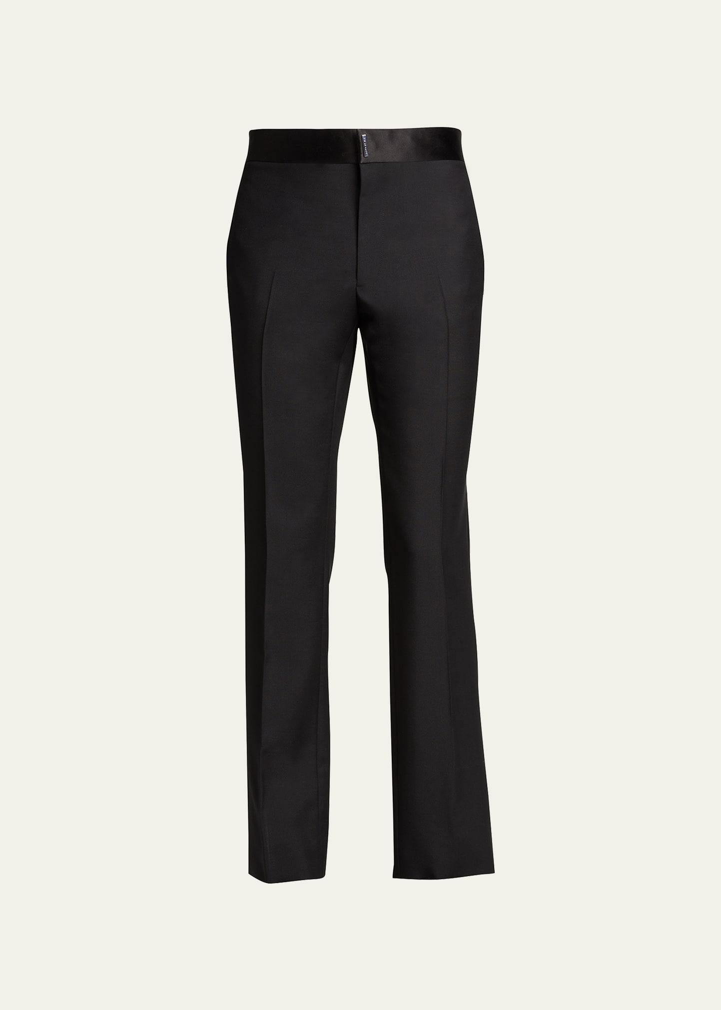 Mens Classic-Fit Tuxedo Trousers Product Image