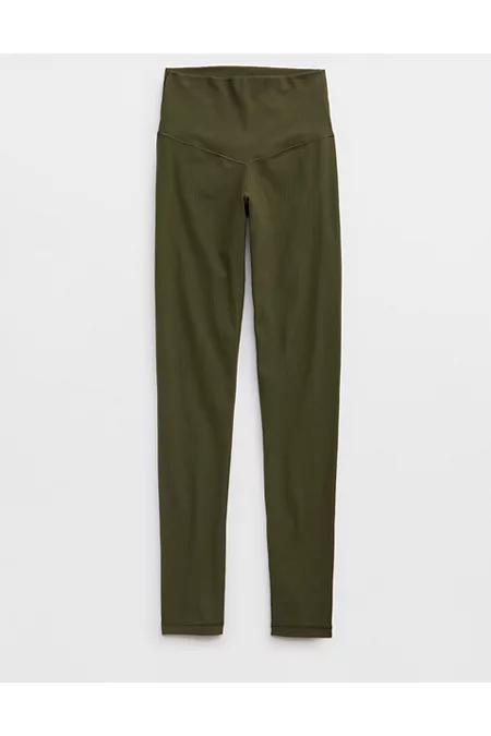 OFFLINE By Aerie Real Me XTRA High Waisted Ribbed Legging Women's Product Image