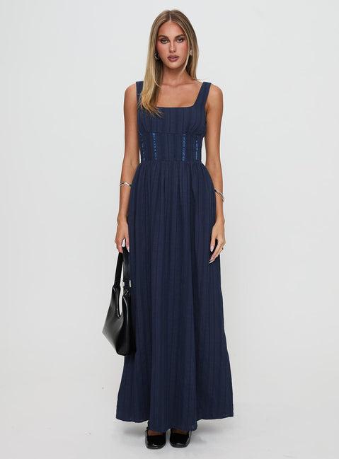 Lorinda Maxi Dress Navy Product Image
