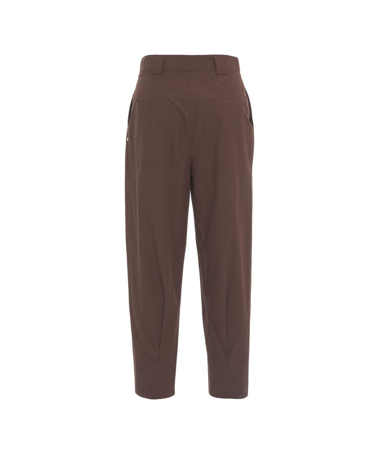 Pleated poplin pants Product Image
