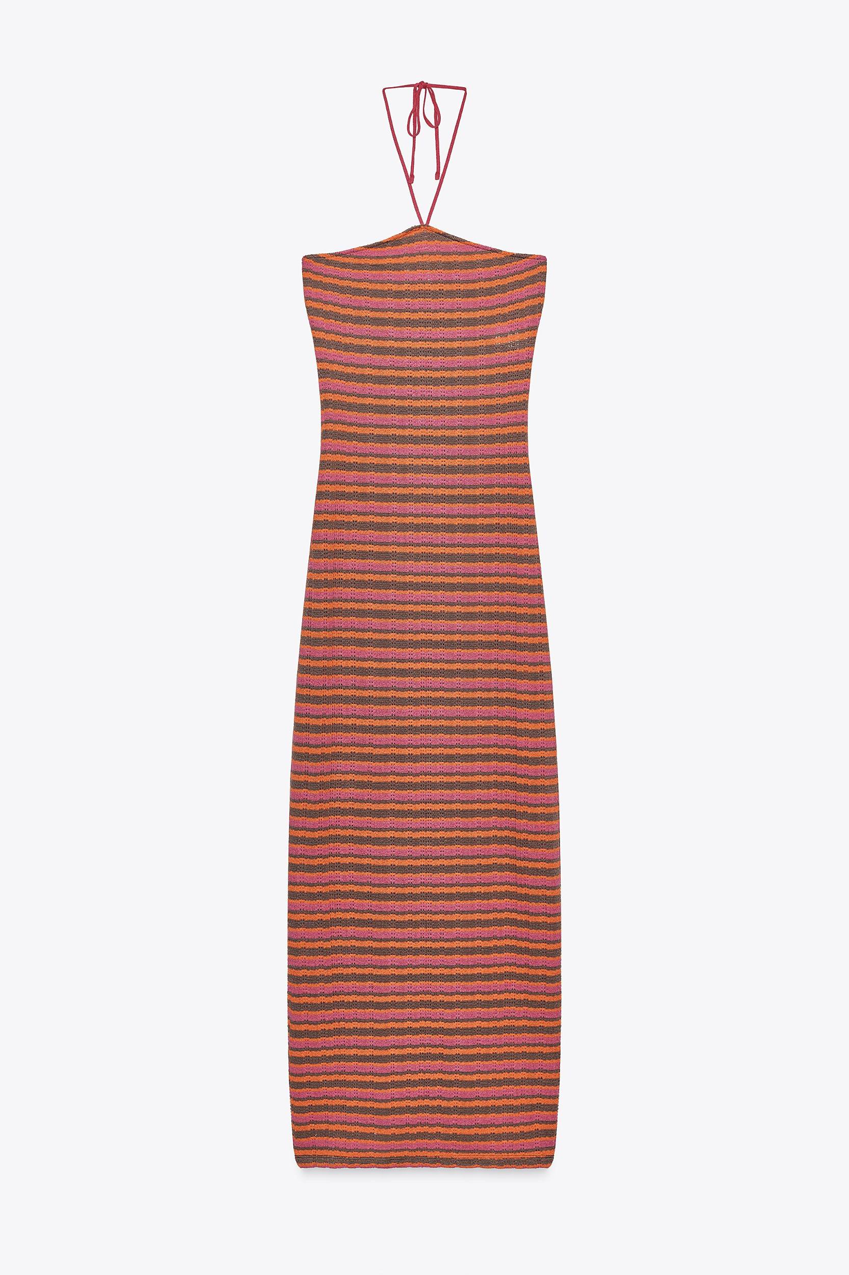 STRIPED JACQUARD DRESS Product Image