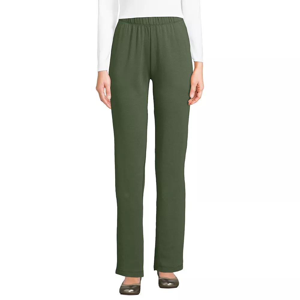 Women's Lands' End Sport Knit High Waist Pants,  Product Image